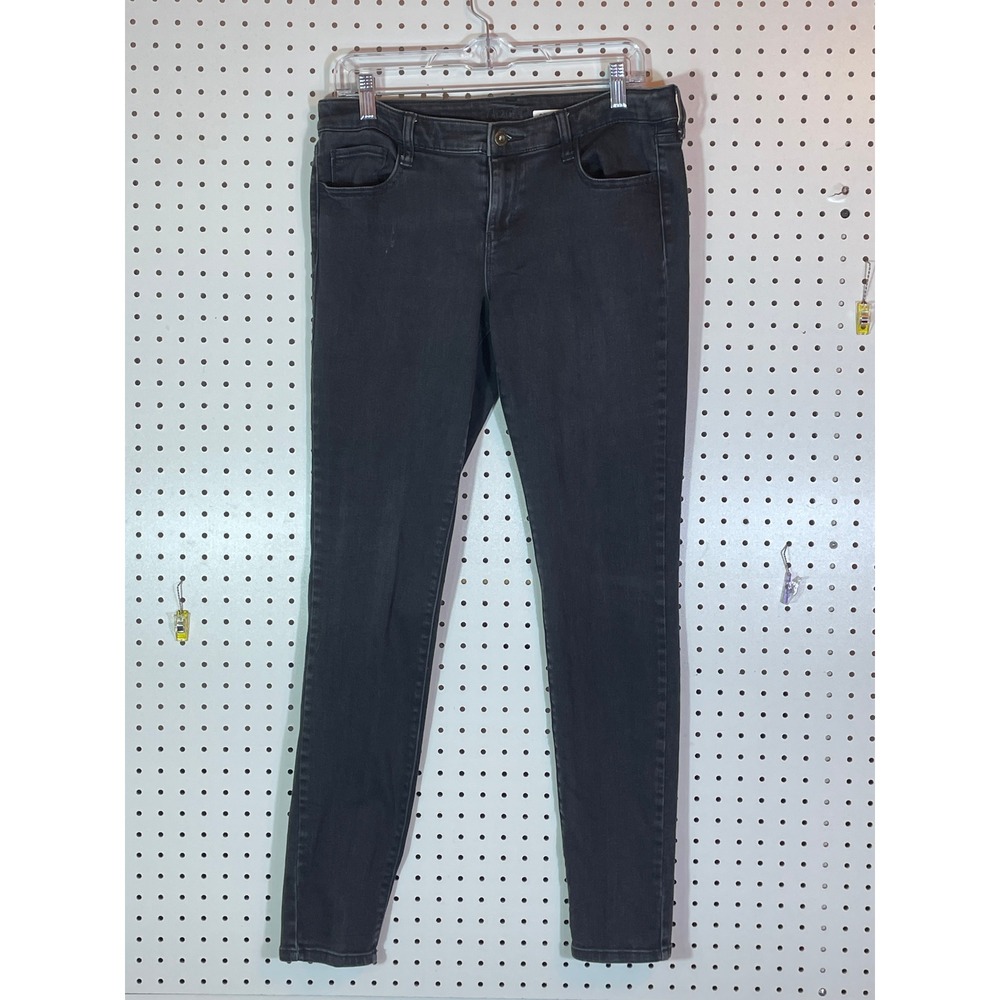 Decree Womens Faded Black Skinny Jeans Size 13 Stretch Denim Pants